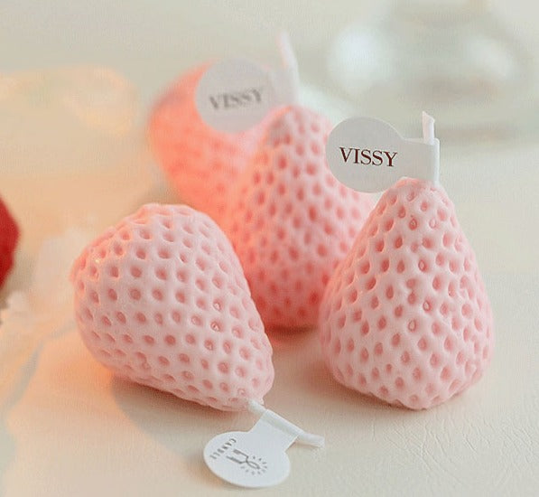Bougie Fraise Rose