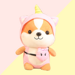 Peluche Shiba Licorne
