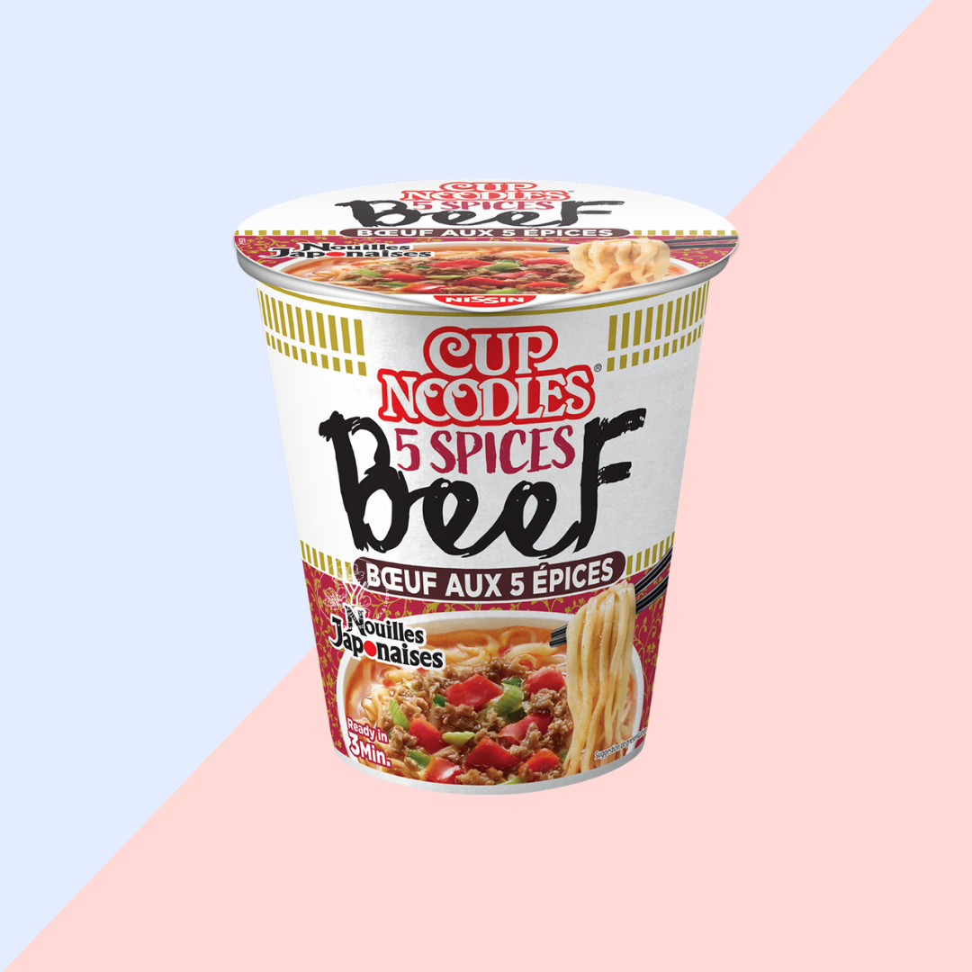 Nissin cup noodles Bœuf 5 Epices  - Nouilles Instantanées