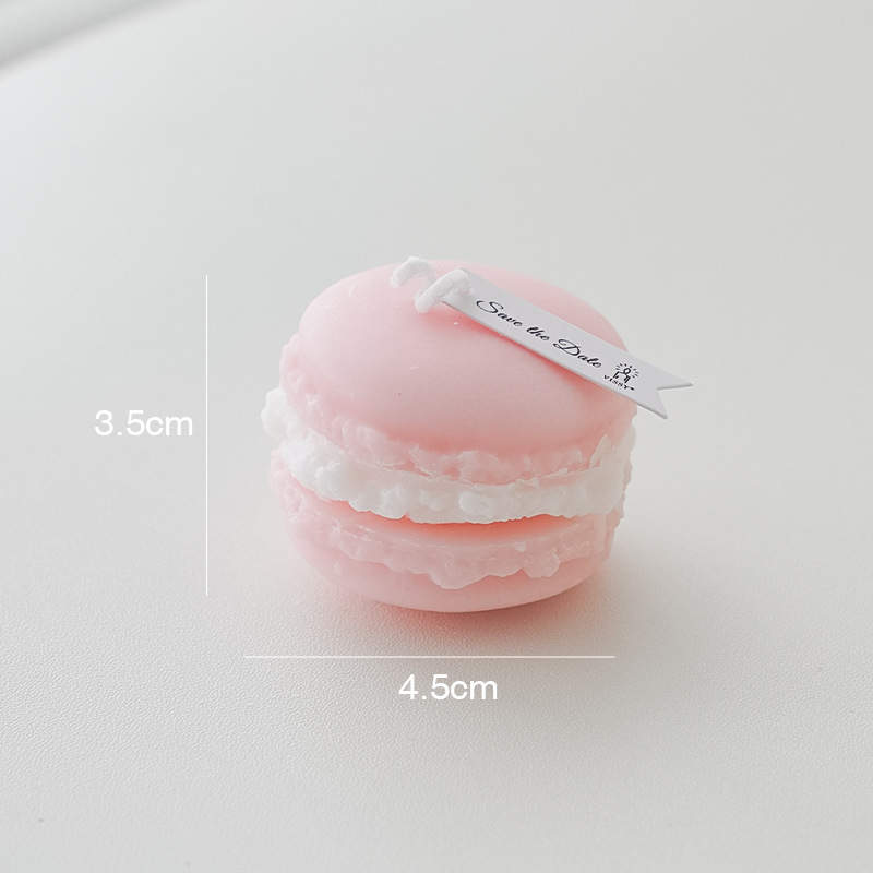 Bougie Macaron - Rose
