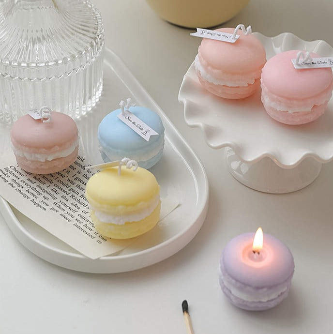 Bougie Macaron - Jaune