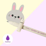 Stylo à Encre Gel Effaçable Violet - Lapin