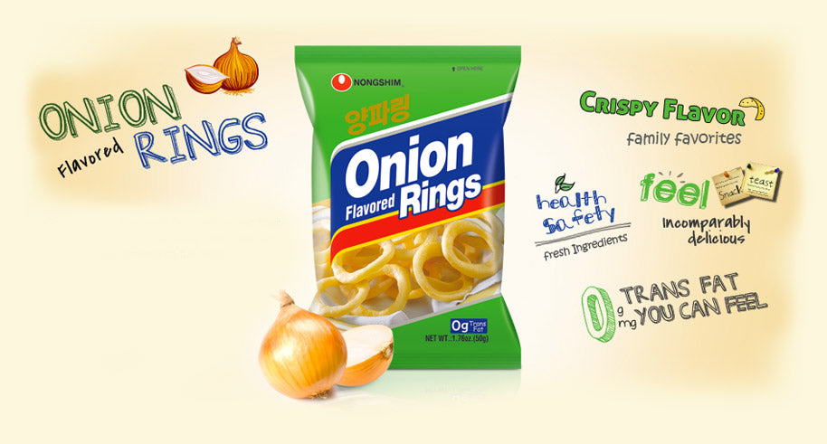 : Chips Onion Rings Coréennes Nongshim