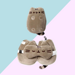 Coussin de Voyage 2-en-1 avec Masque Yeux - Pusheen