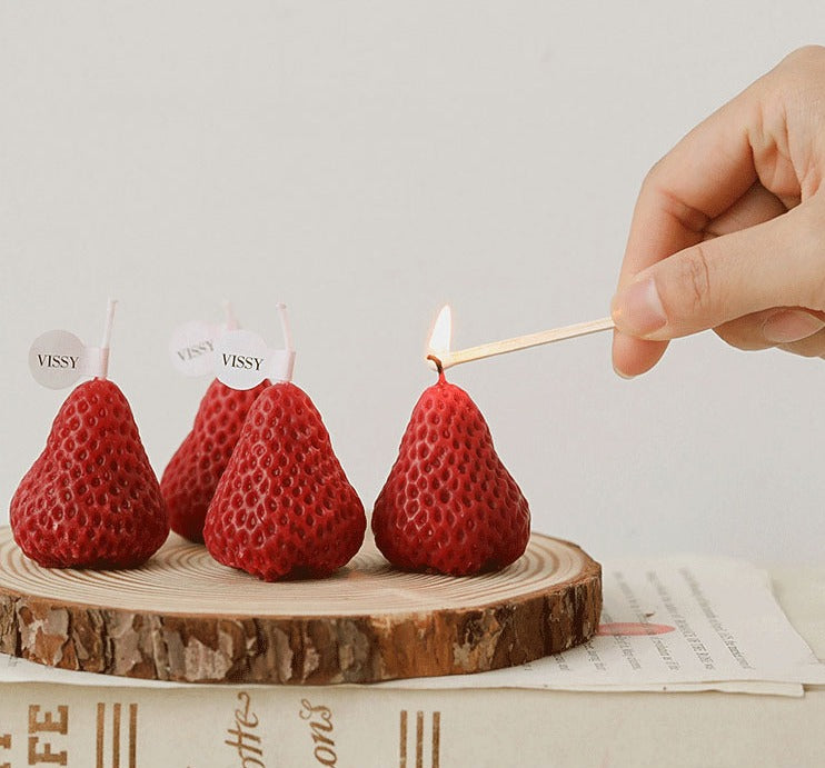 Bougie Fraise Rouge