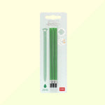 3 Recharges Vert pour Stylo à Encre Gel Effaçable - Legami
