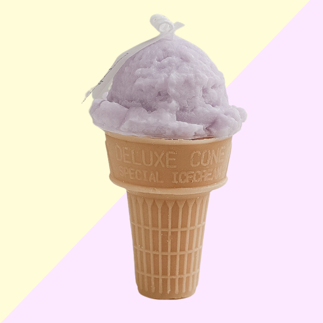 Bougie Glace  violet Taro