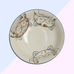 Bol Ramen 3 Chats Bleu - Bol Céramique Japonais