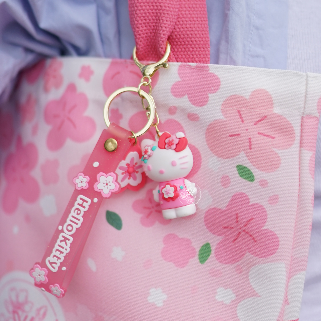 Porte clé Hello Kitty rose