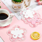 Sous-tasse Fleurs Kawaii Rose