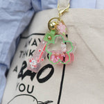 Porte clé Fleur - Sakura rose