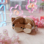 Coussin de Voyage  2-en-1 avec Masque Yeux - Shiba