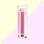 3 Recharges Rose pour Stylo à Encre Gel Effaçable - Legami