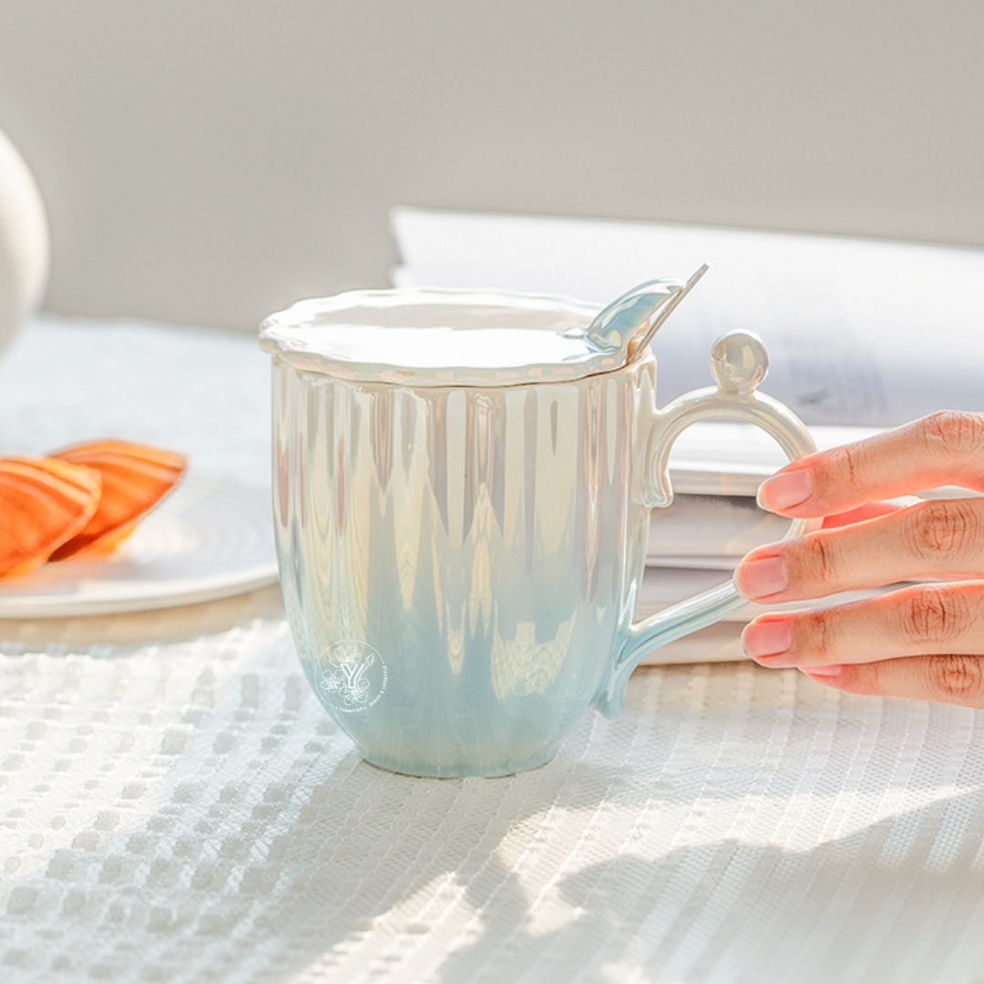 Mug Coquillage - Bleu Nacré