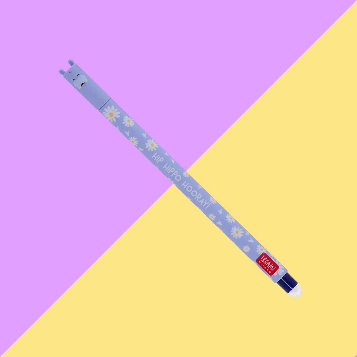 Stylo à Encre Gel Effaçable Noir - Hippo