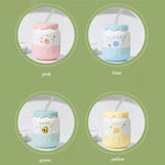 Tasse en Porcelaine avec Paille Kawaii - Jaune