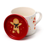 Ensemble Mug Porcelaine & Dessous de Verre Baker Street Noël