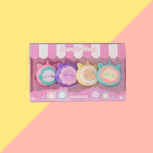 4 Gommes -  Donut Licorne Kawaii