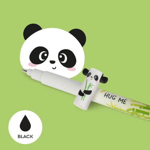 Stylo à Encre Gel Effaçable Noir - Panda