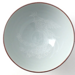 Bol Japonais Kintsugi Dragon  - Rouge