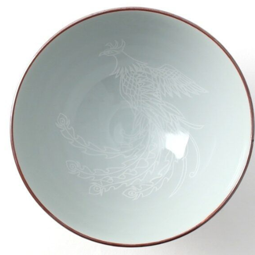 Bol Japonais Kintsugi Dragon  - Rouge