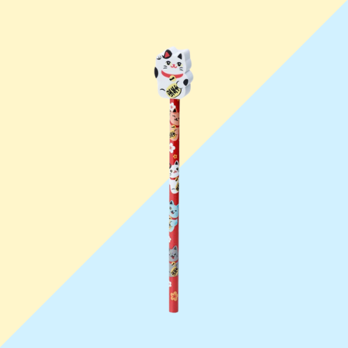Crayon avec Embout Gomme Maneki Neko