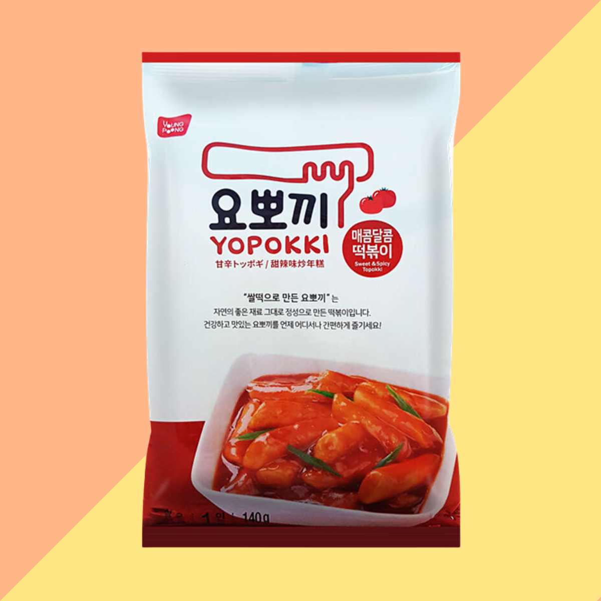 Yopokki en Sachet - Gâteau de Riz Sweet & spicy 140g