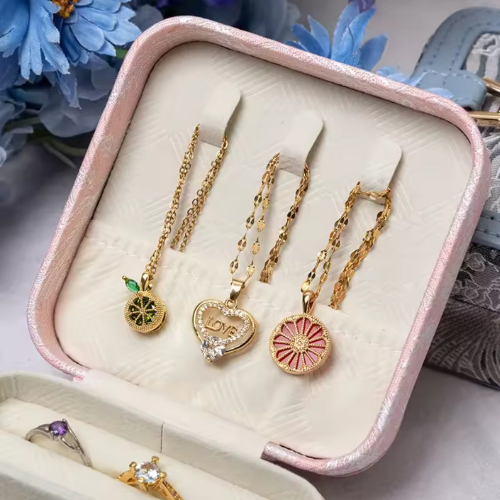 Boîte à Bijoux Rose