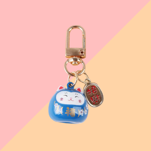 Porte-clés - Chat Bleu