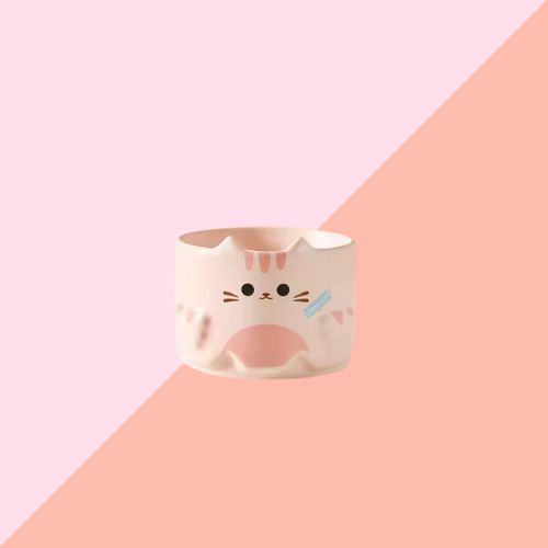 Tasse Chat Empilable - Noir