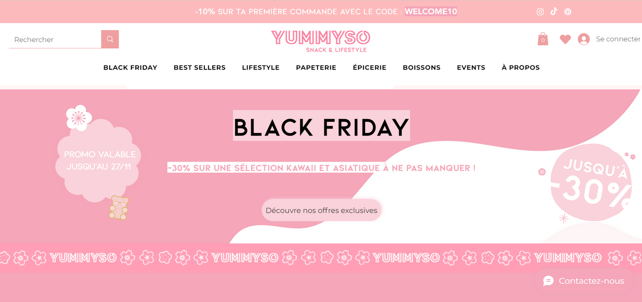 Black Friday chez Yummyso : -30% sur une sélection Kawaii et Asiatique à ne pas manquer !