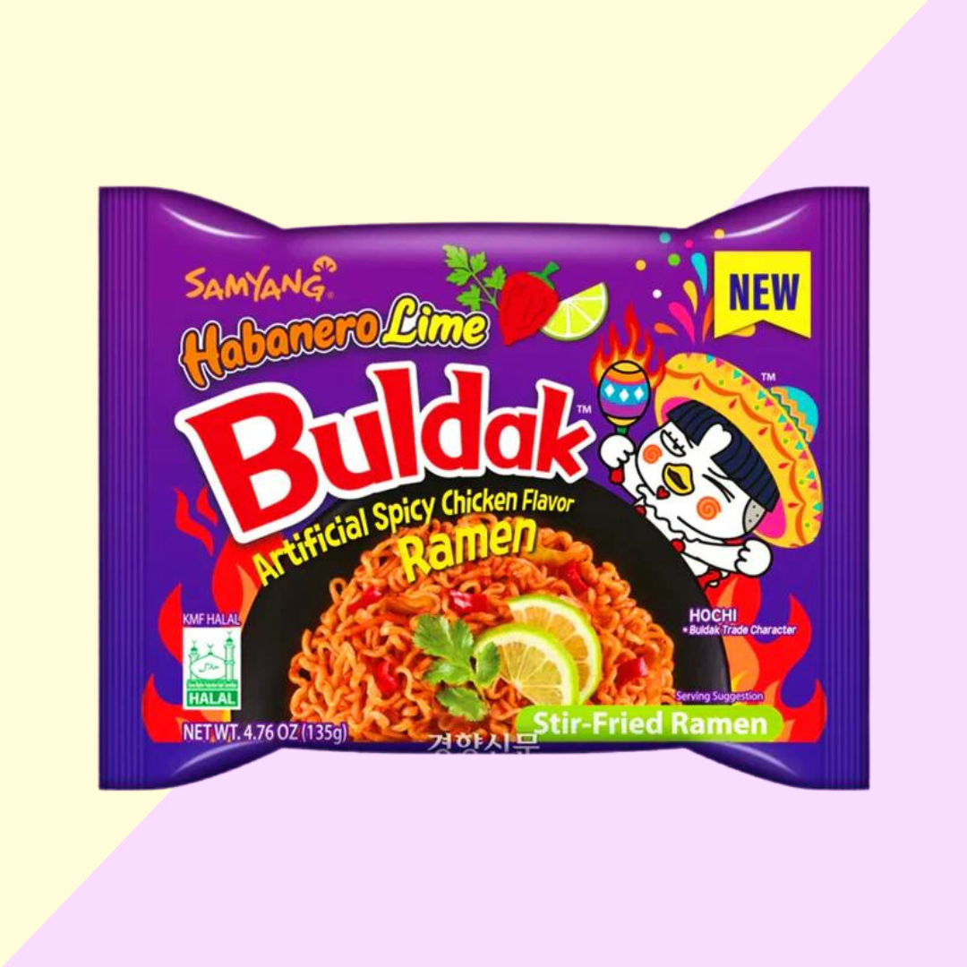 Buldak Ramen Habanero Lime Citron Vert - Nouilles Instantanées coréennes