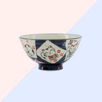 Mini Bol Japonais Kawaii - Neko Bleu Sombre