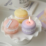 Bougie Macaron - Pêche