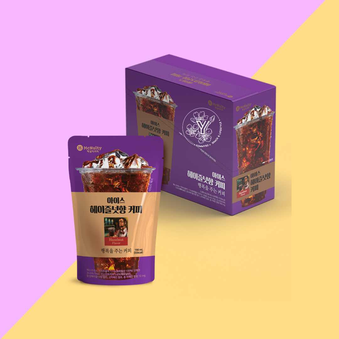Pack de 10 Pouch Drink  Hazelnut McNulty – 190ml