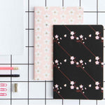 Set 2 Cahiers Sakura - Rose et Noir