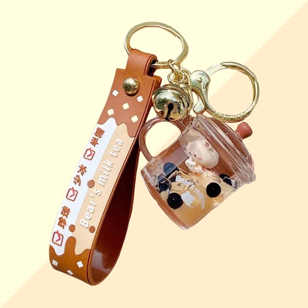 Porte clé Boîte - Bubble Tea