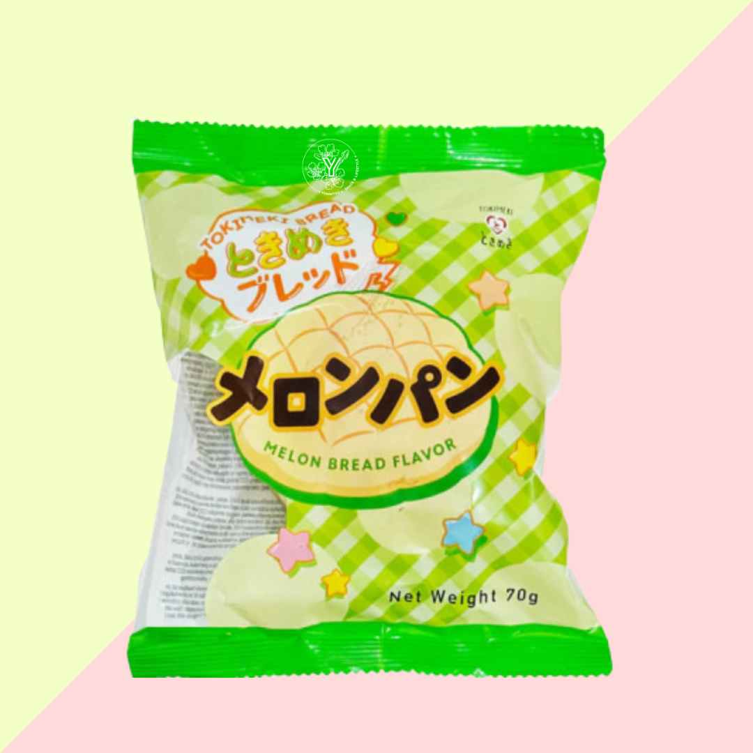 TOKIMEKI Pain Brioché Japonais Saveur Melon - Melon Pan