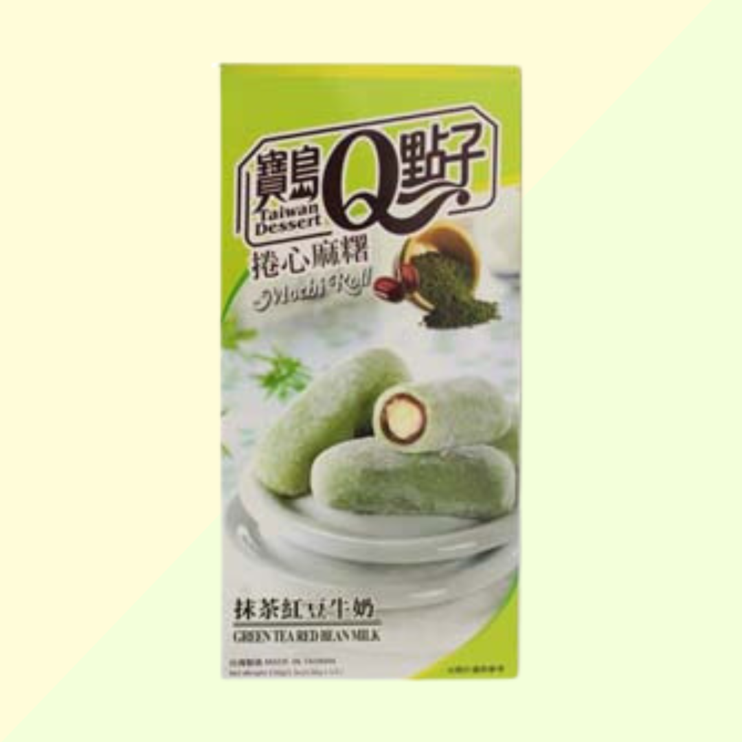 Mochis roll saveur Matcha Taiwan dessert - Dessert japonais