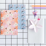 Set 2 Cahiers Sakura - Orange et Bleu