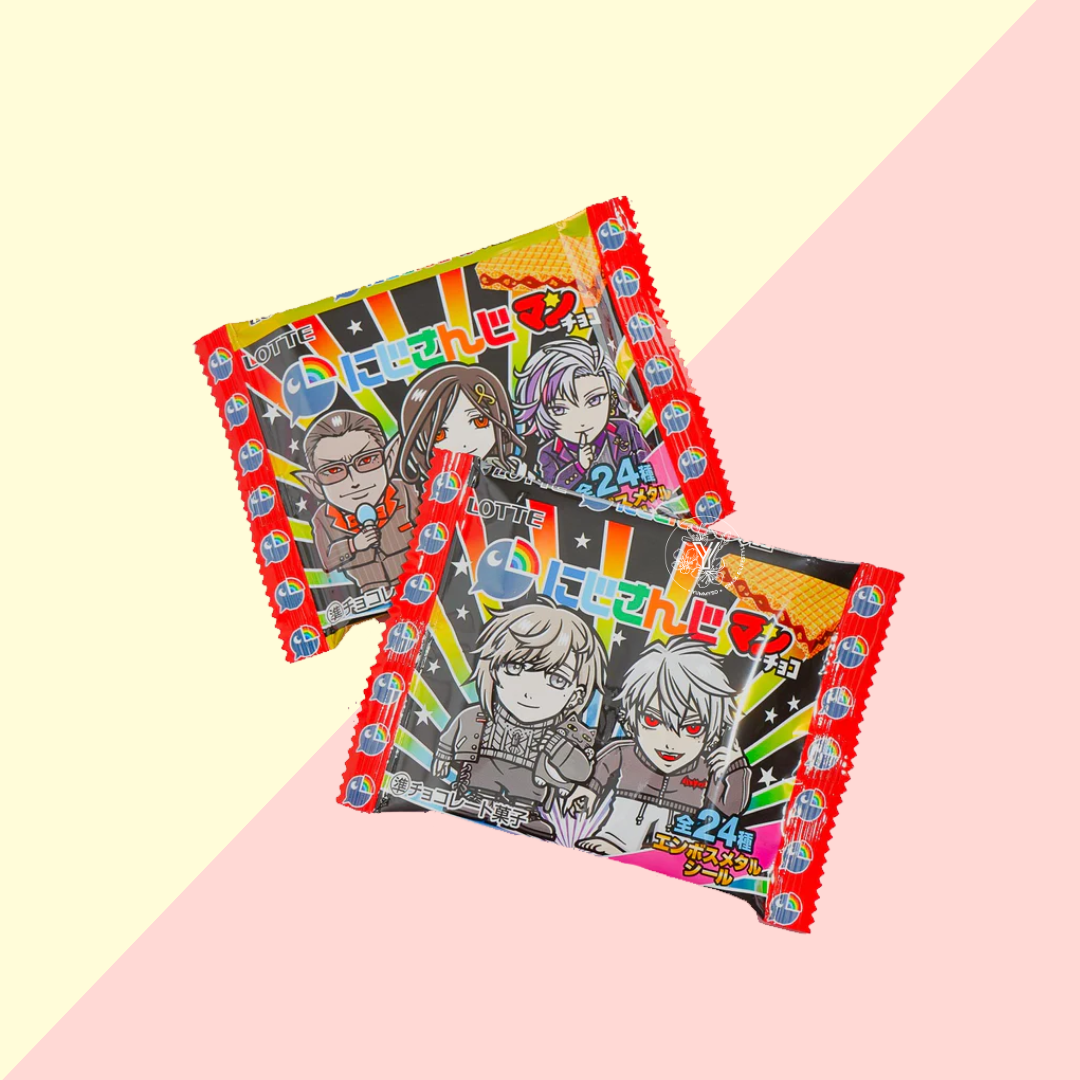 Gaufrette Nijisanji x Bikkuriman - Gaufrette choco manga (Aléatoire)