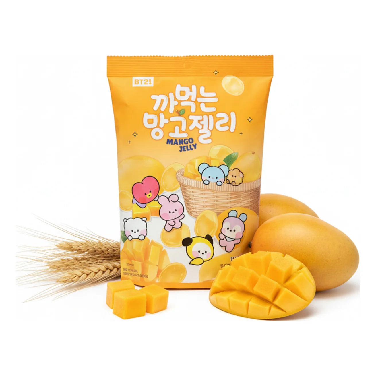 Bonbons en gelée BT21 BTS, des confiseries kawaii inspirées des personnages emblématiques de l’univers K-pop BTS. Ces bonbons coréens originaux sont parfaits pour les fans de BTS, les amateurs de snacks asiatiques et de gourmandises japonaises et coréennes. Une idée cadeau originale pour tous les passionnés de K-pop et de l’univers BT21.