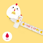 Crayon Legami poule au design original et amusant, idéal pour écrire, dessiner et prendre des notes. Accessoire de papeterie kawaii parfait pour les enfants, les étudiants et les amateurs de fournitures scolaires originales.