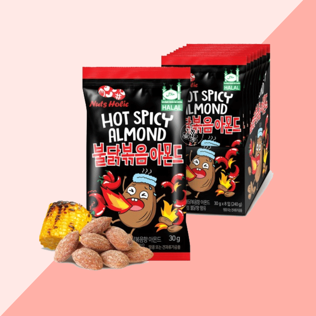  Pack de 8 Amande Hot Spicy - NUTS HOLIC