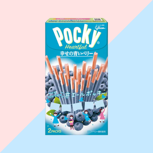 Pocky Myrtille Coeur - Bâtonnets chocolatés Japonais