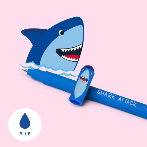 Stylo à Encre Gel Effaçable Bleu -  Requin