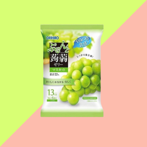 Orihiro Konjac Jelly Snack - Saveur Raisin Blanc 120g