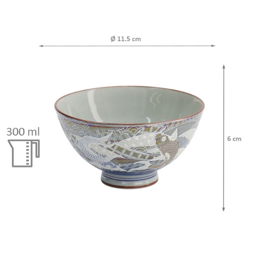 Bol Japonais - Carp Blue