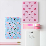 Set de 2 Cahiers La Vie En Rose  - Rose et Bleu