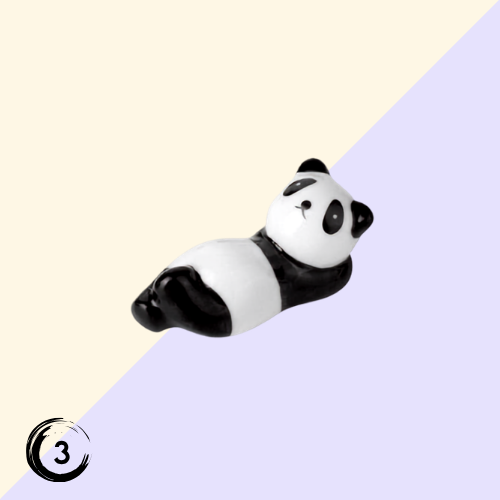 Repose-baguettes en Céramique Panda kawaii